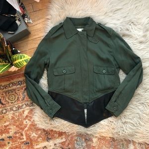 BB Dakota Jackets & Coats - Dakota Collection Army Jacket with Leather Detail BB Dakota Jackets & Coats - Dakota Collection Army Jacket with Leather Detail